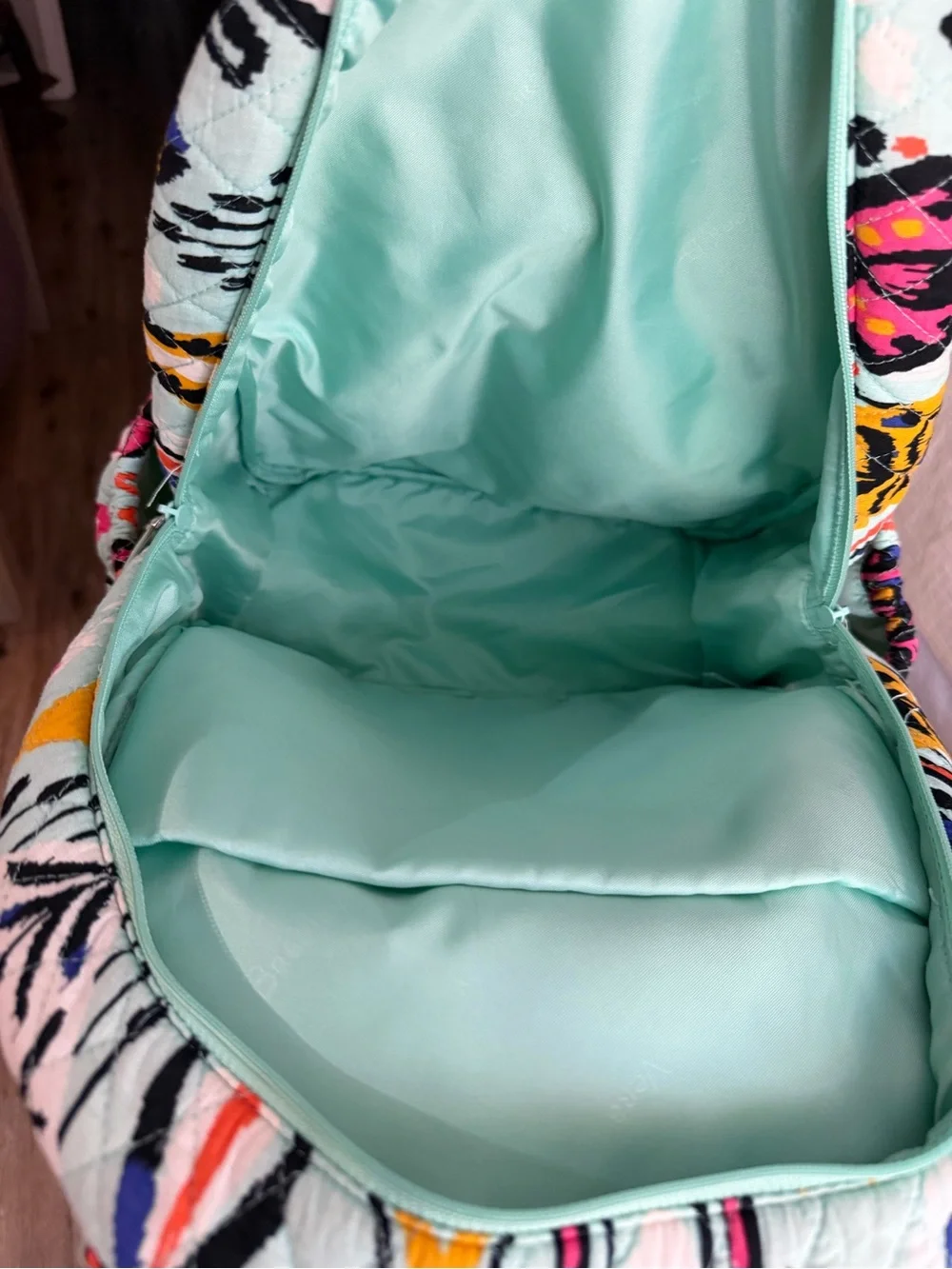 Vera Bradley Mint Southwest Quilted Backpack